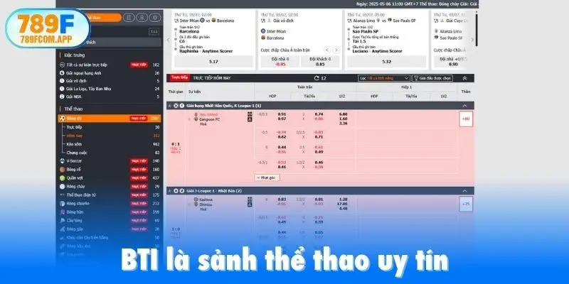 BTI là sảnh thể thao uy tín