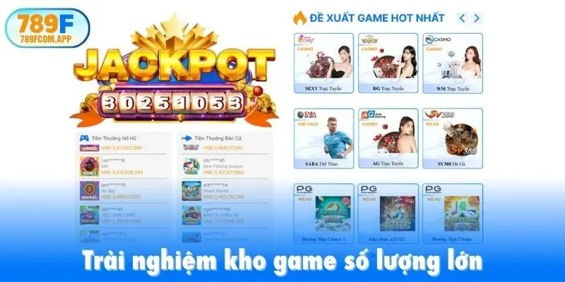Trải nghiệm kho game số lượng lớn