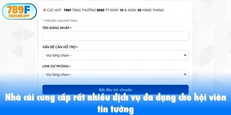 Nhà cái cung cấp rất nhiều dịch vụ đa dạng cho hội viên tin tưởng