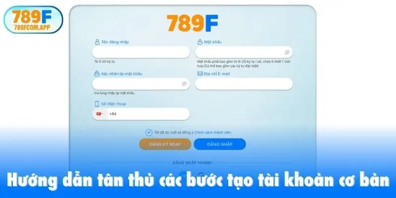 Hướng dẫn tân thủ các bước tạo tài khoản cơ bản